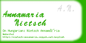 annamaria nietsch business card